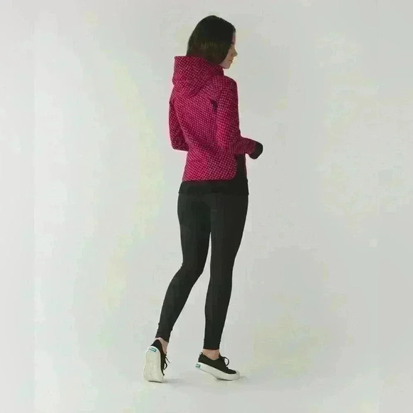 Lululemon Scuba Hoodie III, Deep Dive Berry Rumble Black / Black size 8 - Picture 4 of 12